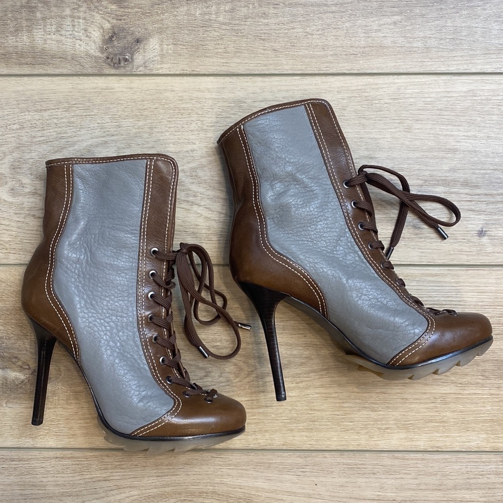 BCBGMAXAZRIA‎ | Runway Collection | Stiletto Lace Up Ankle Boots
